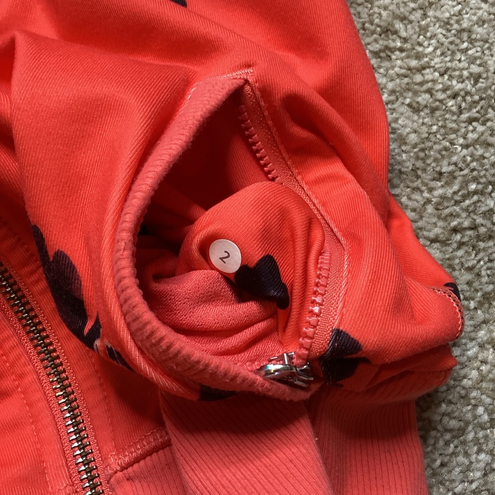 Lululemon Namaskar Hoodie Atomic Flower Parfait Pink Atomic Red Jacket Coral 2 - Picture 10 of 11